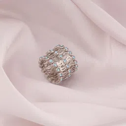 Sterling Silver Zircon Rhodium Bracelet-image-31