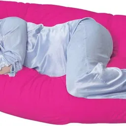 get it Polyester Fibre Solid Pregnancy Pillow Pack of 1 image 2