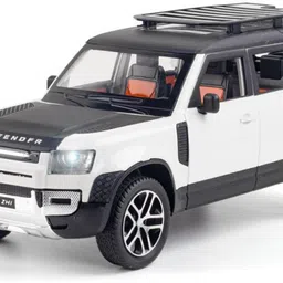 darvice 1:24 Diecast Metal Model Car Land Rover Defender Toy Car For Kid Sound and Light-picture-22