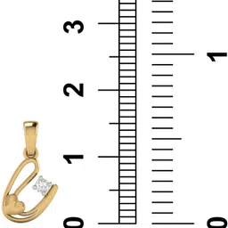 avsar Janvi 14kt Yellow Gold Pendant image 5