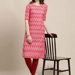 7Threads Women Yellow and White Crepe Pathani Kurta [PACK OF 6] image 3