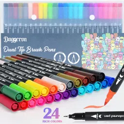 daggeron Dual Tip Brush Pens, Fine and Art Markers-picture-22