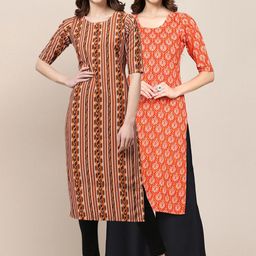 7threads KALINI Women Pack of 2 Crepe Kurta-picture-37