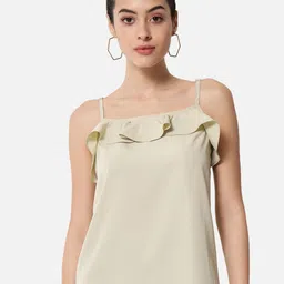 BAESD Shoulder Strap Ruffles Top-image-33