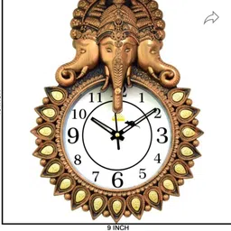 mauli Analog 33 cm X 24 cm Wall Clock image 2