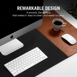 DailyObjects Combo Vegan Leather Reversible Turf 2.0 Desk Mat | Tray Organiser - Set of 2 Mousepad image 5