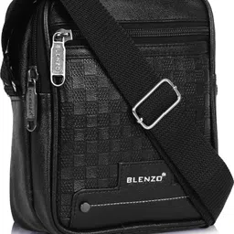 blenzo Black Men & Women Sling Bag Premium Cross Body Sling bag for Office, Cash, Business Collection, Multipurpose-picture-44
