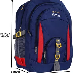 fellow Large 45 L Laptop Backpack Large 45L Unisex Laptop Backpack |School Bag| |College Bag||Backpack|(Blue/Red) image 5