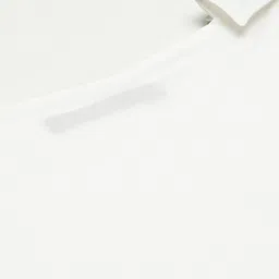 DODO & MOA White Solid Pure Cotton One Shoulder Top image 2