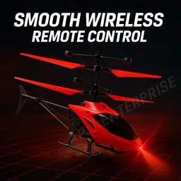 apj enterprise Rechargeable Remote Control Helicopter with LED Lights, USB Charging & Remote image 5