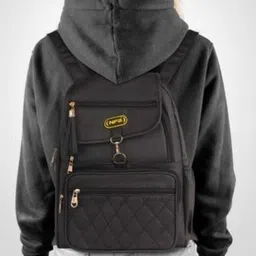 s.k.dayna Small 18 L Backpack Small 18 L Backpack Black school bag for college girls and working women image 2