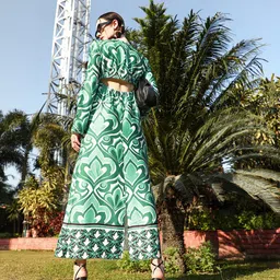 MANGO Green Cut-Out Detail Maxi Dress-picture-21