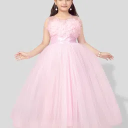 BAESD Girls Applique Detailed Tulle Gown-picture-20