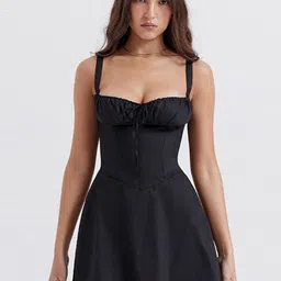 LULU & SKY Shoulder Straps Fit & Flare Mini Dress-picture-25