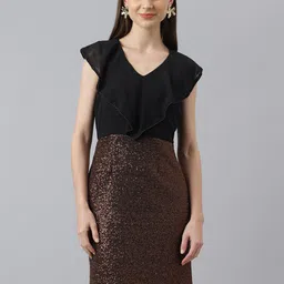 Latin Quarters Embellished Sequinned Sheath Dress-picture-20
