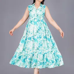 Mintmarie Floral Print Maxi Midi Dress-picture-38
