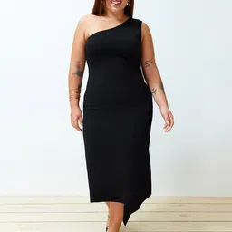 Trendyol One Shoulder Midi Sheath Dress-picture-39