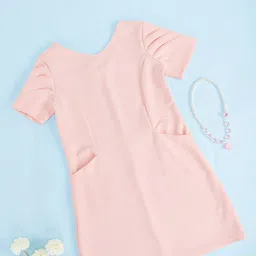 Pantaloons Junior Girls V-Neck Cotton Sheath Dress-picture-39