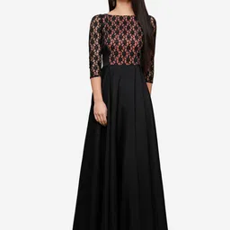 V&M Boat Neck Crepe Maxi Dress-picture-26