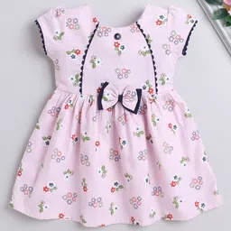 The Magic Wand Girls Floral Printed Cotton Fit & Flare Dress-picture-23