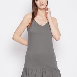 Hypernation Women Pure Cotton Nightdress-picture-48