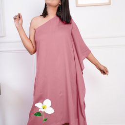 LetsDressUp Floral Printed One Shoulder A-Line Dress-picture-24