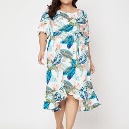 BRINNS Floral Print A-Line Midi Dress-picture-31