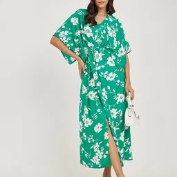 Styli Women Floral A-Line Maxi Dress-image-36