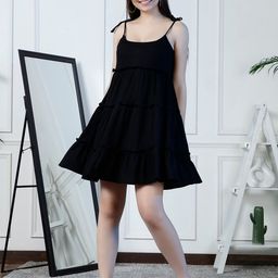 NEUDIS Shoulder Straps Tiered A-Line Dress-picture-35