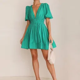LULU & SKY Flared Sleeve Fit & Flare Dress-picture-24