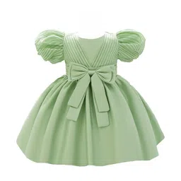 StyleCast x Revolte Puff Sleeve Fit & Flare Dress-picture-25
