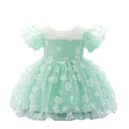 StyleCast x Revolte Puff Sleeve Fit & Flare Dress-picture-9