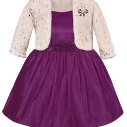 Wish Karo Sequinned Satin Fit & Flare Dress-picture-34