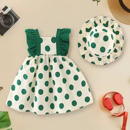 INCLUD Girls Polka Dot Print Fit & Flare Dress-picture-21