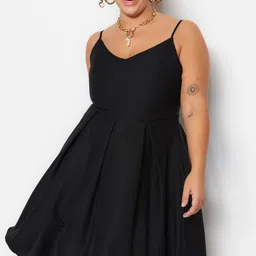 Trendyol Shoulder Straps Fit & Flare Dress image 1