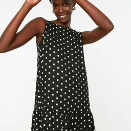 Trendyol Black & White A-Line Dress-picture-6