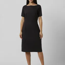 Van Heusen Woman Women Boat Neck Sheath Midi Dress-picture-10