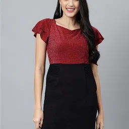 Latin Quarters Bling & Sparkly Flared Sleeves Mini A-Line Dress-picture-29