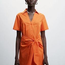MANGO Sustainable Cotton Shirt Dress-picture-29