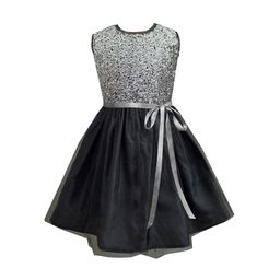 a.t.u.n. A T U N Girls Silver-Toned Embellished Net Dress-picture-37