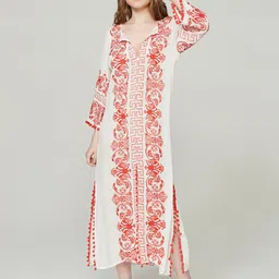 JC Collection Floral Printed Pure Cotton Maxi Dress image 1