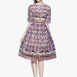 JC Collection Women Multicoloured Floral Embroidered Dress-picture-26