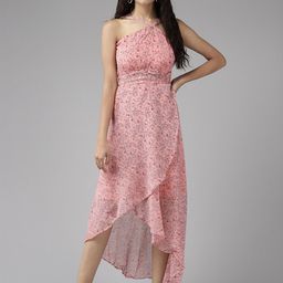 BAESD Floral Printed Shoulder Straps Pleated A-line Midi Dress-picture-23