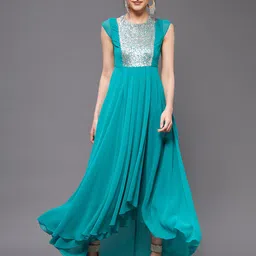 Miss Chase Sequined Fit & Flare Maxi Dress image 2