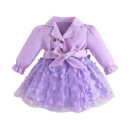 StyleCast Girls Purple Applique Fit & Flare Dress-image-75