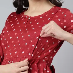 GOLDSTROMS Floral Printed Maternity Fit & Flare Dress image 2