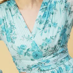 FASHOR Floral Print Chiffon Maxi Dress image 2