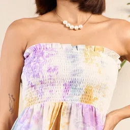 RARE Women Floral Print Maxi Dress image 4