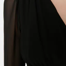 Trendyol V-Neck Puff Sleeves A-Line Dress image 2