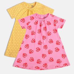 MINI KLUB Infants Pack Of 2 Print A-Line Dresses-picture-47